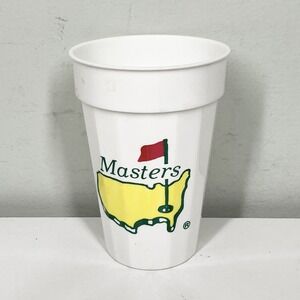 Vintage Official Masters Golf White Plastic Cup Augusta National Golf Club